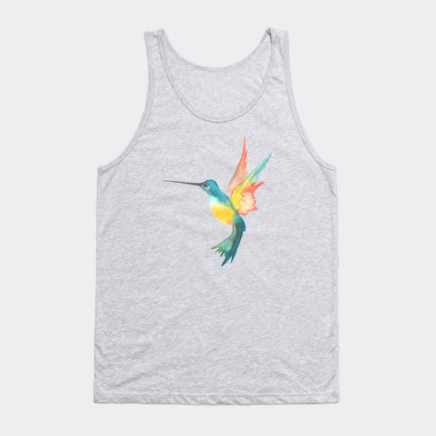 Colorful Colibri Tank Top by Happy Art Designs